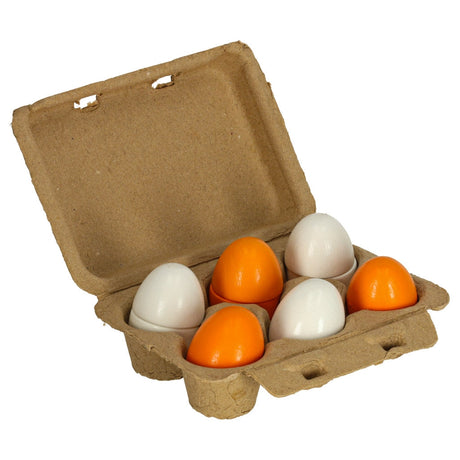 Montessori träägg leksak 7-pack med avtagbara skal, 3+ år