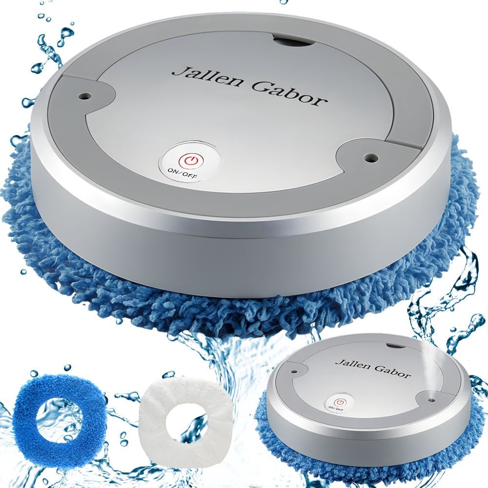 Mopprobot med UV-lampa batteridriven silver Ø22,5 cm 120 min