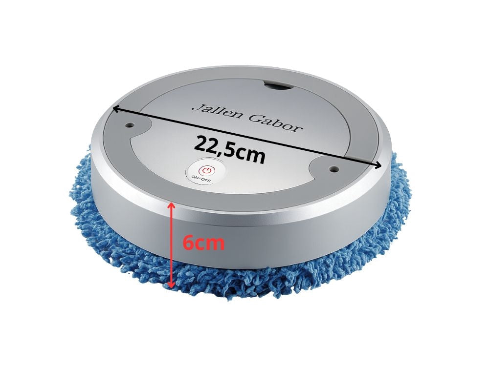 Mopprobot med UV-lampa batteridriven silver Ø22,5 cm 120 min