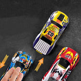 Motoriserade leksaksbilar set 25-pack metall/plast 7 cm