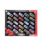 Motoriserade leksaksbilar set 25-pack metall/plast 7 cm