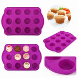 Muffinsform i silikon 29,5x19 cm tål 230°C/-40°C 1 st