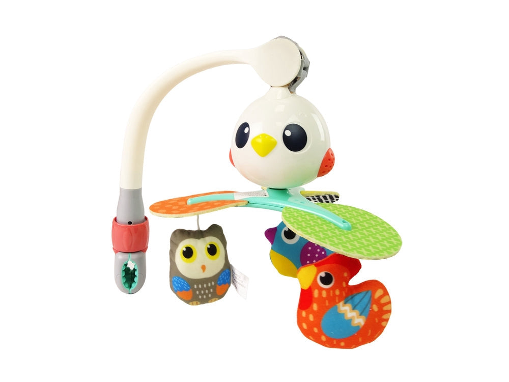 Musikkarusell för spjälsäng/barnvagn 10 melodier 360° snurr 0+