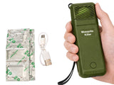 Myggavvisare USB-C med 6 refillpatroner, uppladdningsbar 14x5 cm