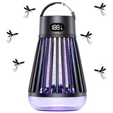 Myggdödarlampa UV med elnät 2000mAh batteri USB-C campinglampa