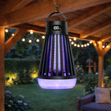 Myggdödarlampa UV med elnät 2000mAh batteri USB-C campinglampa