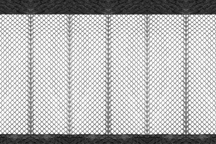 Myggnät för dörr med magnetstängning, kardborre, svart 100x220 cm