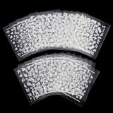 Nageldekorationer vita självhäftande 10 ark för UV gel/akryl/nagellack
