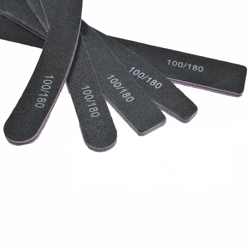 Nagelfil set 6 st – 5 dubbelsidiga 100/180 + 1 bufferfil