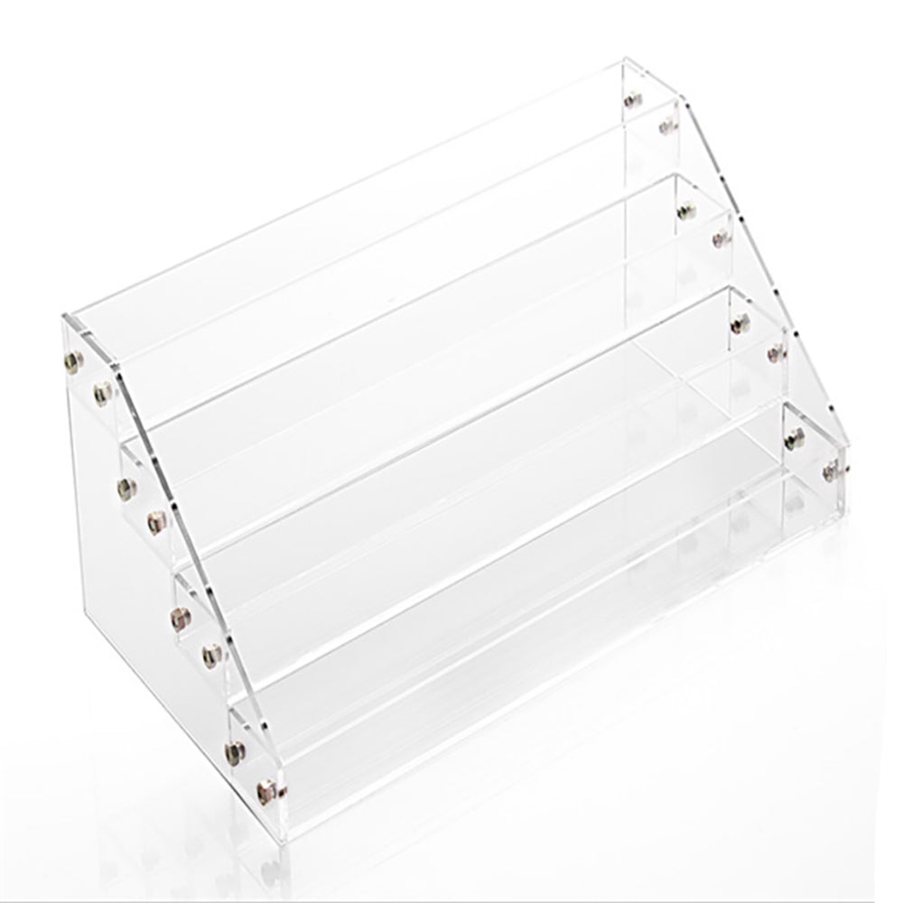 Nagellacksdisplay 4 nivåer plexiglas transparent 41x19x20 cm