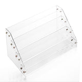 Nagellacksdisplay 4 nivåer plexiglas transparent 41x19x20 cm