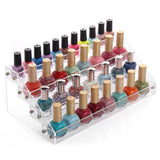 Nagellacksdisplay 4 nivåer plexiglas transparent 41x19x20 cm