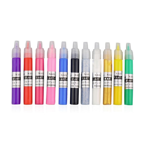 Nagellackspennor & nail art pens set 12-pack för nageldekoration