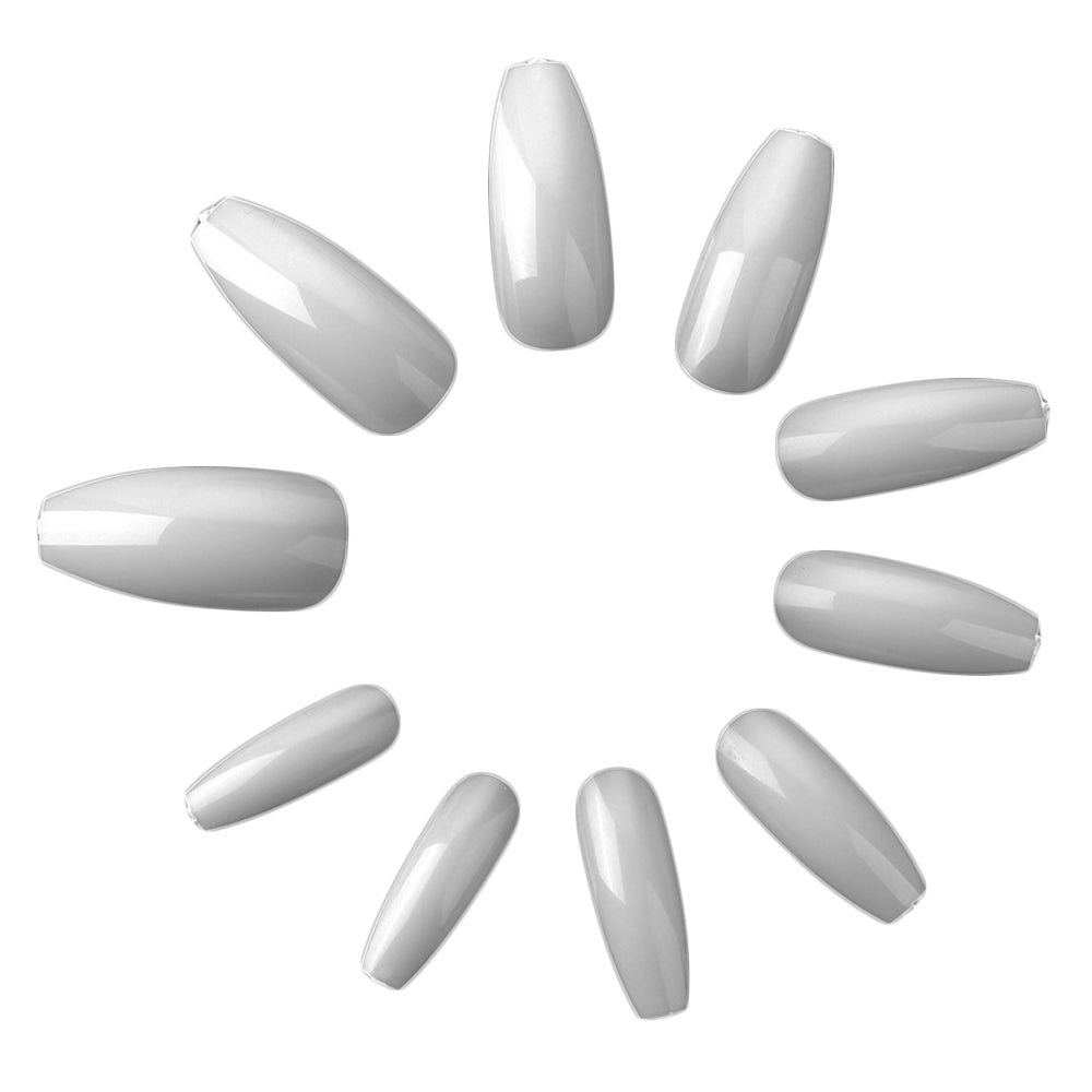 Nageltippar ballerina clear 500 st, storlek 0-9 (50 st/storlek)