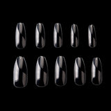 Nageltippar ballerina clear 500 st, storlek 0-9 (50 st/storlek)