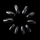 Nageltippar ballerina clear 500 st, storlek 0-9 (50 st/storlek)