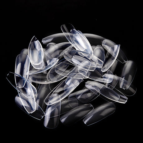 Nageltippar ballerina clear 500 st, storlek 0-9 (50 st/storlek)
