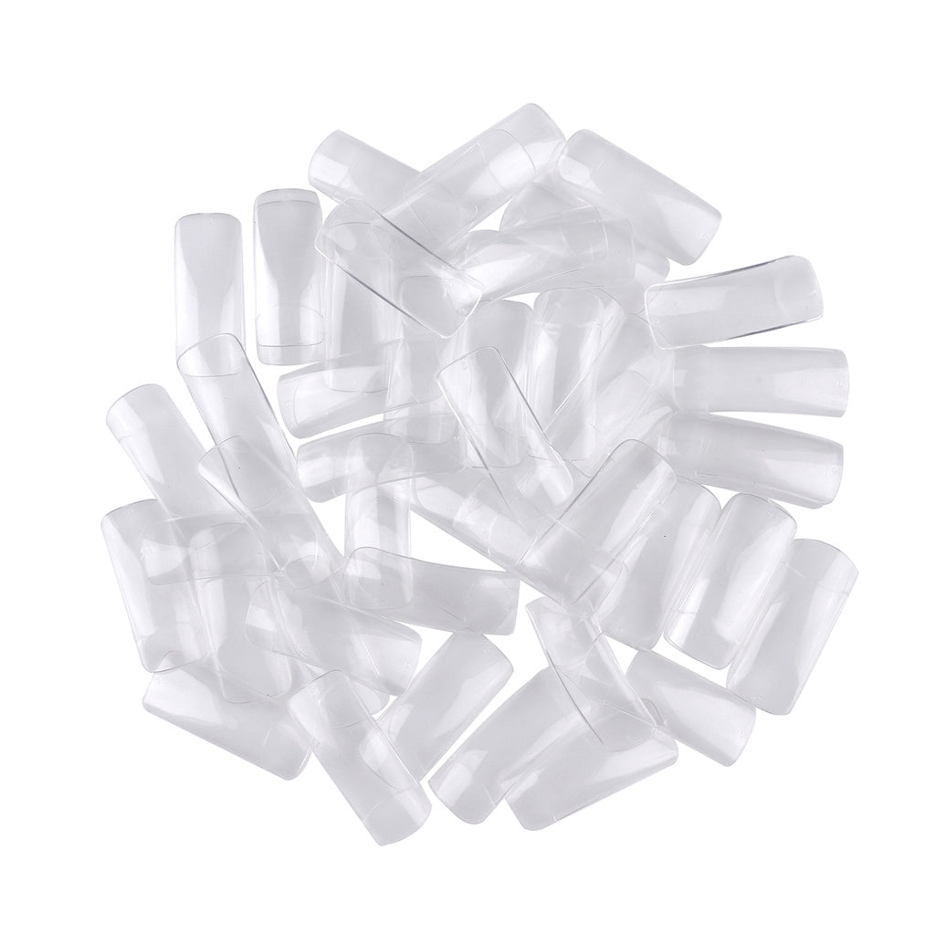 Nageltippar clear 500-pack storlek 0-9 (50 st/storlek)