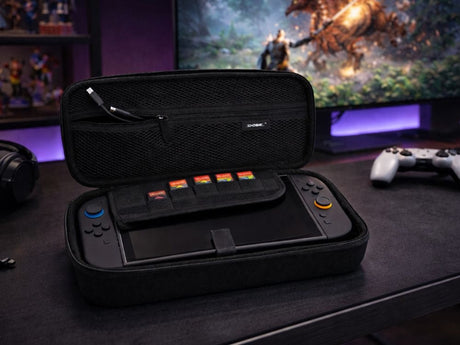 Nintendo Switch 2-fodral hårt skal med handtag svart 30x8x9 cm
