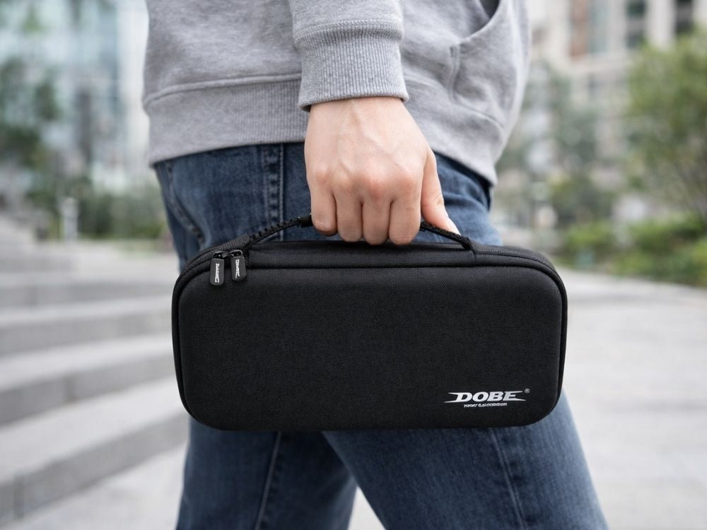 Nintendo Switch 2-fodral hårt skal med handtag svart 30x8x9 cm