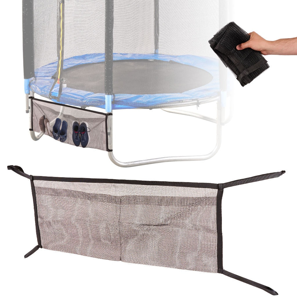 Nätväska för trampolin 2 fickor 110x46 cm svart polyester