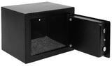 Nyckelsafe säkerhetsskåp med nyckellås svart 23x17x17 cm 3 nycklar