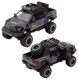Off-road leksaksbil 19 cm med ljus/ljud, öppningsbara dörrar