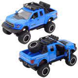 Off-road leksaksbil 19 cm med ljus/ljud, öppningsbara dörrar