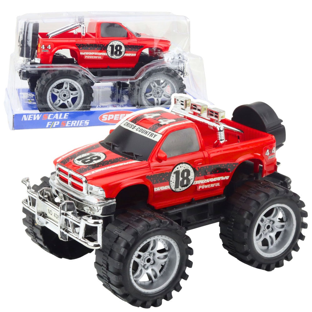 Off-road leksaksbil 4WD med stora däck, push-start, 27 cm