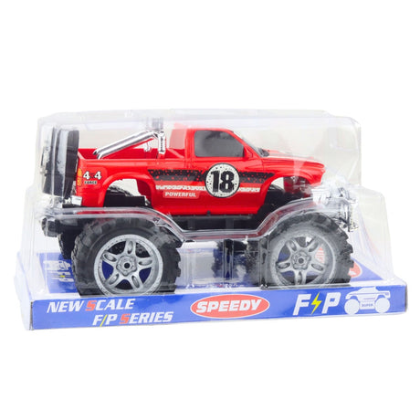 Off-road leksaksbil 4WD med stora däck, push-start, 27 cm