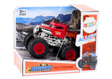 Off-road leksaksbil friktionsdrift 11 cm svart monster truck