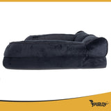 Ortopedisk hundbädd S 65x55x18 cm svart, avtagbart tvättbart överdrag