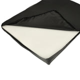 Ortopedisk hund- och kattbädd 90x70x10 cm tvättbart överdrag mörkgrå