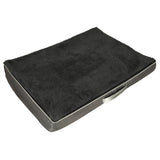 Ortopedisk hund- och kattbädd 90x70x10 cm tvättbart överdrag mörkgrå