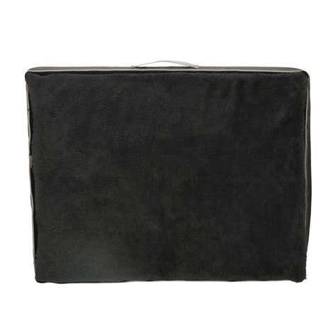 Ortopedisk hund- och kattbädd 90x70x10 cm tvättbart överdrag mörkgrå