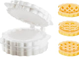 Pajform med smördegskniv 3 mönster och plastnål Ø11,5 cm