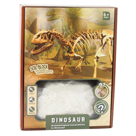 Paleontologikit dinosaurieskelett utgrävningsset 1 av 8 modeller
