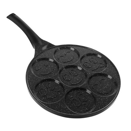 Pannkakspanna 7 hål 26,5 cm keramisk non-stick för induktion/gas/el