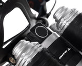 Pannlampa 5x Cree T6 LED 4 lägen 2x 6800mAh batteri med laddare