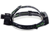 Pannlampa CREE XM-L T6 LED med UV och zoom, 2 batterier USB