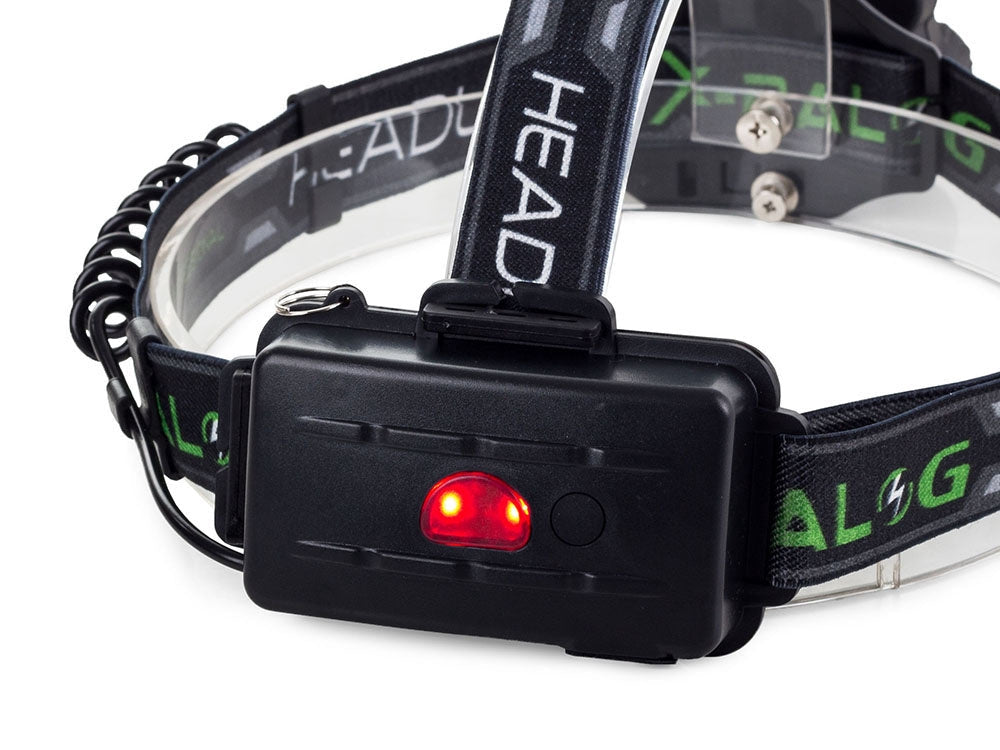 Pannlampa CREE XM-L T6 LED med UV och zoom, 2 batterier USB