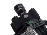 Pannlampa CREE XM-L T6 LED med UV och zoom, 2 batterier USB