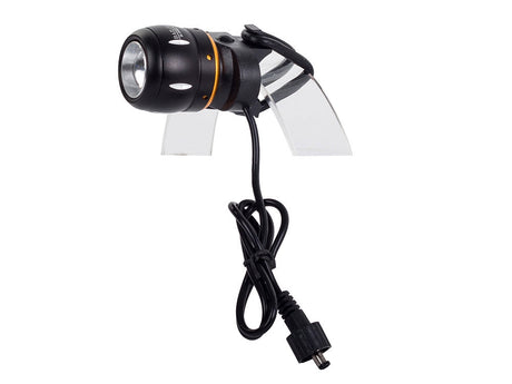Pannlampa CREE XML-T6 LED zoom 400 m med baklampa och cykelfästen