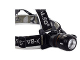 Pannlampa CREE XML-T6 LED zoom 400 m med baklampa och cykelfästen