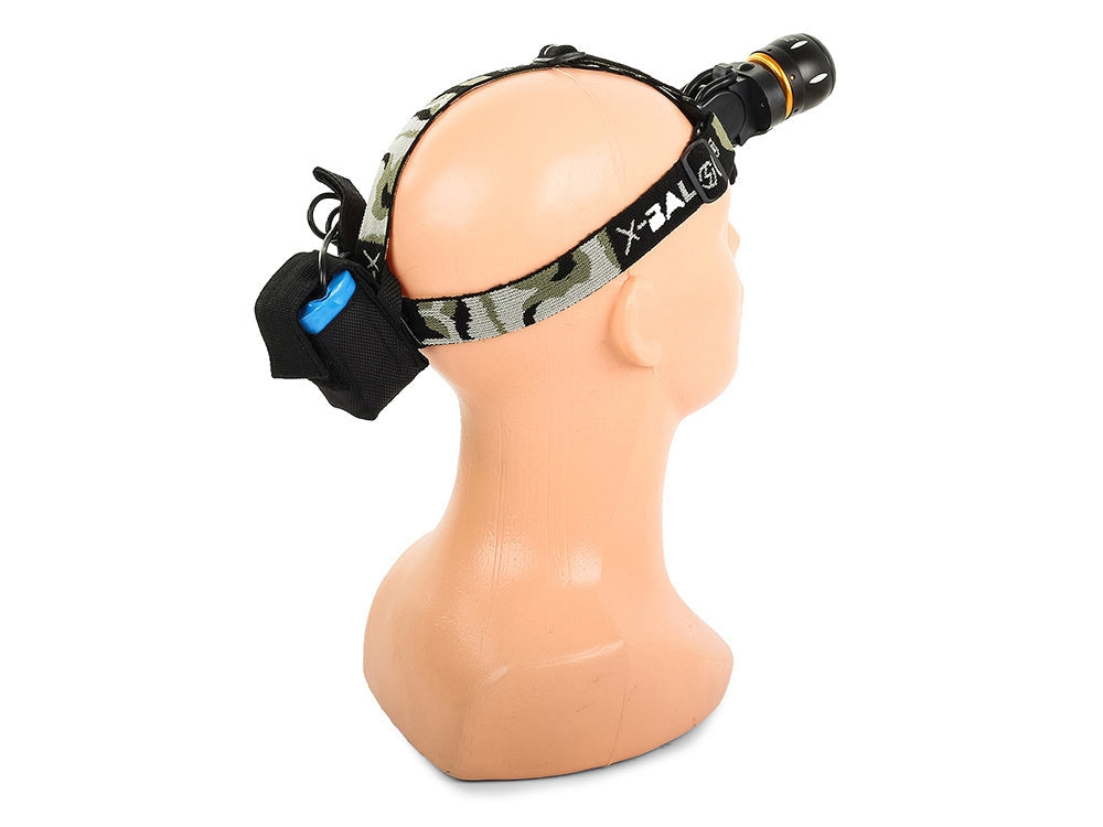 Pannlampa CREE XML-T6 LED zoom 400 m med baklampa och cykelfästen