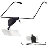 Pannlupp med LED 3 linser 1,5x/2,5x/3,5x svart