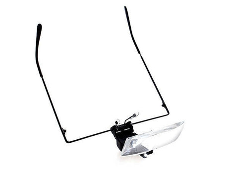 Pannlupp med LED 3 linser 1,5x/2,5x/3,5x svart