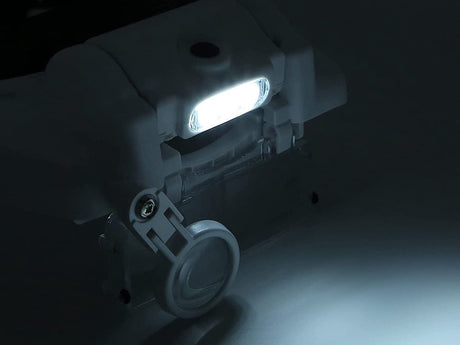 Pannlupp med LED-belysning 1,5x/2x/8x svart/vit