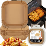 Pappersinsatser airfryer fyrkantiga 16–20 cm 100-pack 230°C