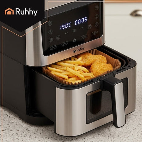 Pappersinsatser airfryer fyrkantiga 16–20 cm 100-pack 230°C